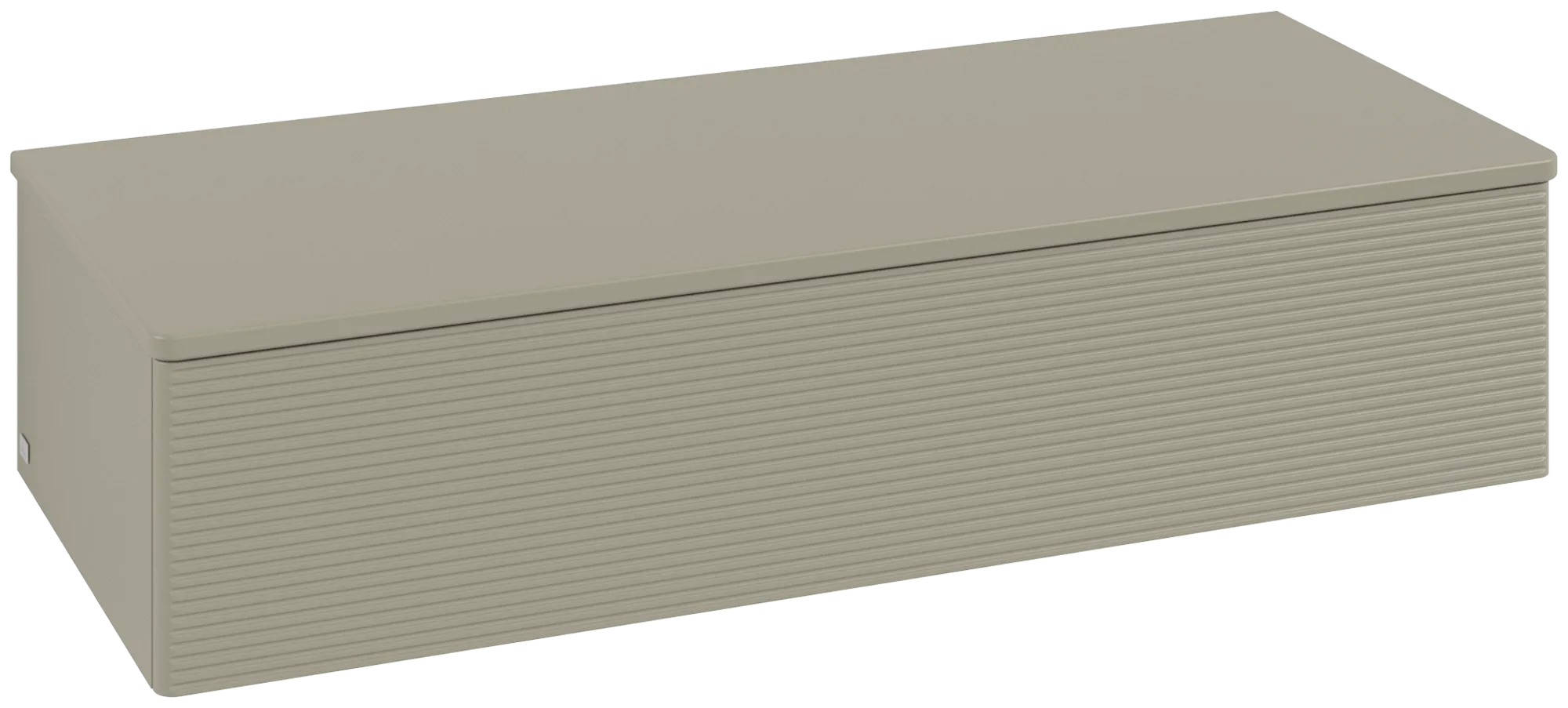 Bild von VILLEROY BOCH Antao Sideboard, mit Beleuchtung, 1 Auszug, 1200 x 268 x 500 mm, Front mit Struktur, Stone Grey Matt Lacquer / Stone Grey Matt Lacquer #L41100HK