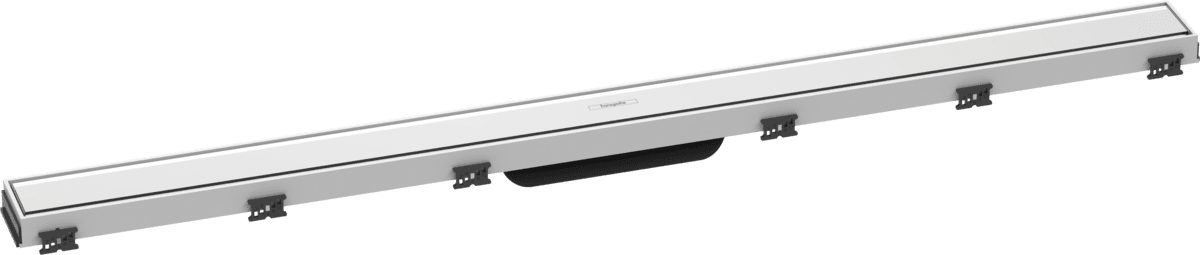 Bild von HANSGROHE RainDrain Match Fertigset Duschrinne 1000 mit höhenverstellbarem Rahmen #56041450 - Weiß