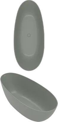 Bild von VILLEROY BOCH Antao freistehende Badewanne, 1700 x 750 mm, Almond #UBQ170TAO7V-AL
