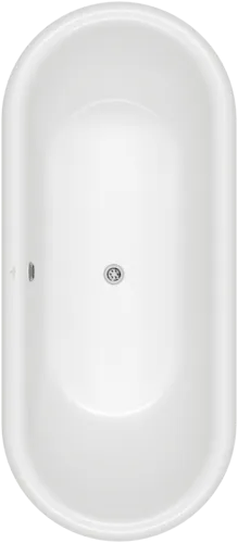 Bild von VILLEROY BOCH Hommage freistehende Badewanne, 1771 x 771 mm, Pure Black #UBQ180HOM7WR7V-RW