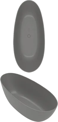 Bild von VILLEROY BOCH Antao freistehende Badewanne, 1700 x 750 mm, Almond #UBQ170TAO7TV-AL