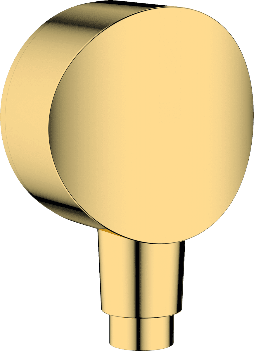 Bild von HANSGROHE FixFit Wandanschluss S mit Rückflussverhinderer und Kunststoffanschlusswinkel #26453990 - Polished Gold Optic