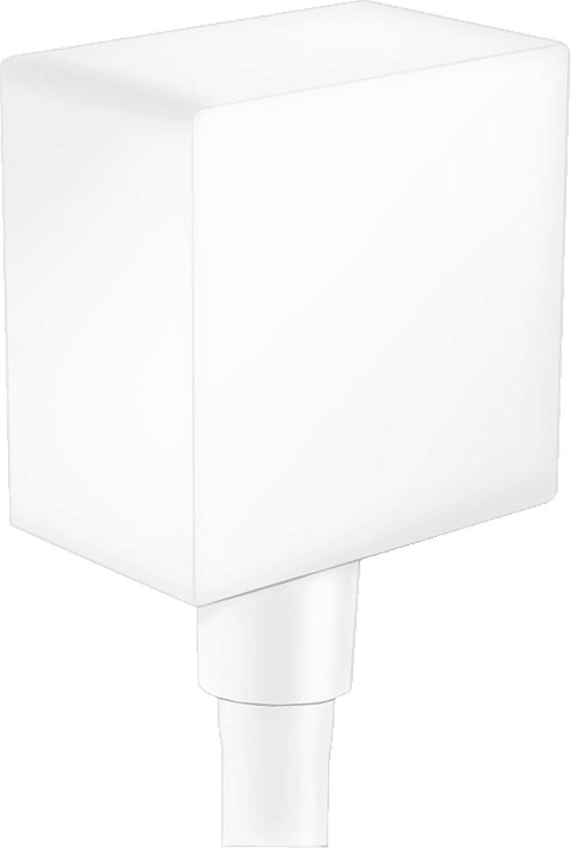 Bild von HANSGROHE FixFit Wandanschluss Square mit Rückflussverhinderer #26455700 - Mattweiß