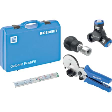 Bild von GEBERIT PushFit Montagewerkzeug mit Markierschablone, in Koffer #650.911.00.2