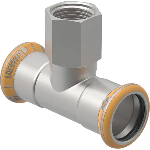 Bild von GEBERIT Mapress Therm T-Stück mit Innengewinde #41317