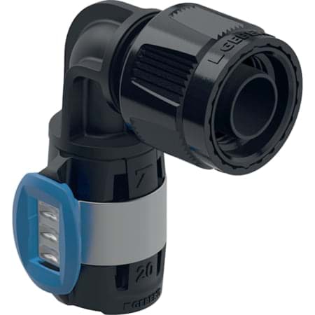 Bild von GEBERIT FlowFit Übergangswinkel 90° mit MasterFix #620.490.00.1
