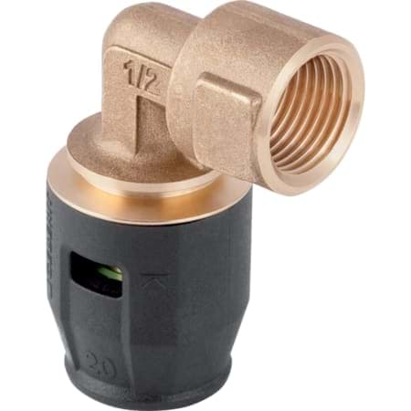 Bild von GEBERIT PushFit Übergangsbogen 90° mit Innengewinde #651.252.00.1