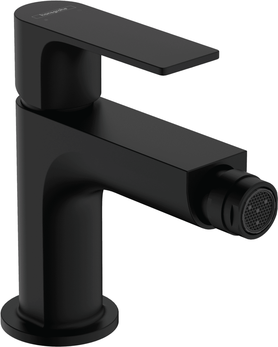 Picture of HANSGROHE Rebris E Single lever bidet mixer with pop-up waste set Matt Black 72211670