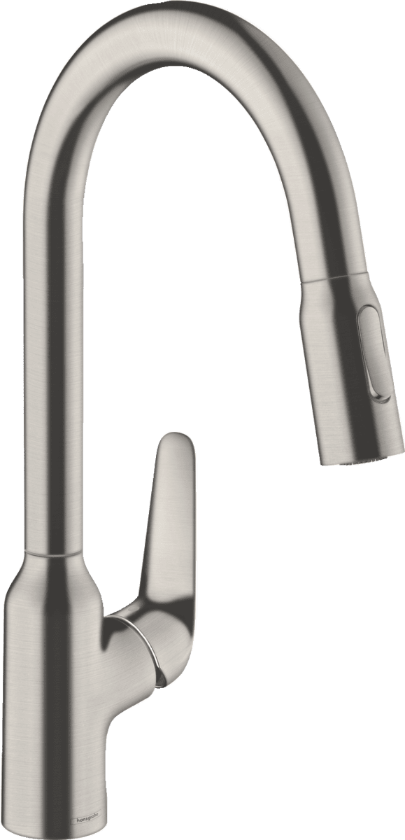 Bild von HANSGROHE Focus M42 Einhebel-Küchenmischer 220, Ausziehbrause, 2jet #71800800 - Edelstahl Finish