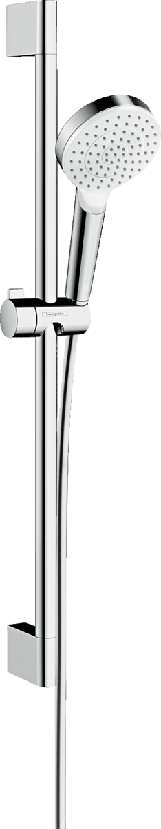 Bild von HANSGROHE Crometta Brauseset 100 1jet EcoSmart+ mit Brausestange 65 cm #26554400 - Weiß/Chrom