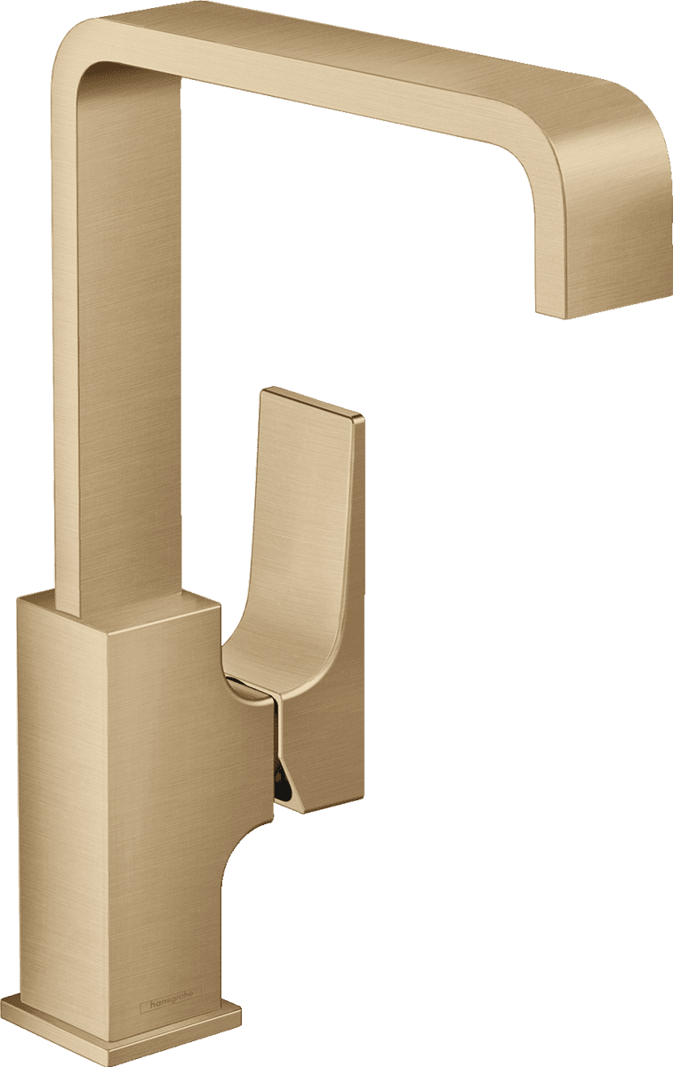 Bild von HANSGROHE Metropol Einhebel-Waschtischmischer 230 mit Hebelgriff und Push-Open Ablaufgarnitur #32511140 - Brushed Bronze