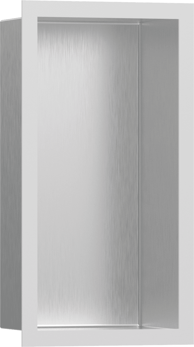 Picture of HANSGROHE XtraStoris Individual Wall niche Brushed Stainless Steel with design frame 300/150/100 #56094700 - Brushed Stainless Steel