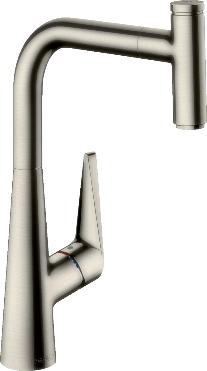 Bild von HANSGROHE Talis Select M51 Einhebel-Küchenmischer 300, Ausziehauslauf, 1jet, sBox #73853800 - Edelstahl Finish