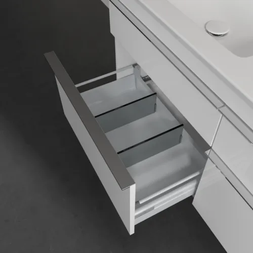 Bild von VILLEROY BOCH Venticello Waschbeckenunterschrank, 4 Auszüge, 1253 x 590 x 502 mm, Glossy White / Glossy White #A93001DH