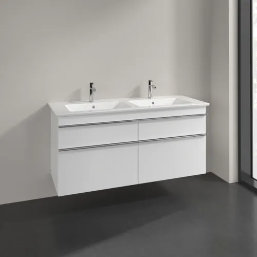 Bild von VILLEROY BOCH Venticello Waschbeckenunterschrank, 4 Auszüge, 1253 x 590 x 502 mm, Glossy White / Glossy White #A93001DH