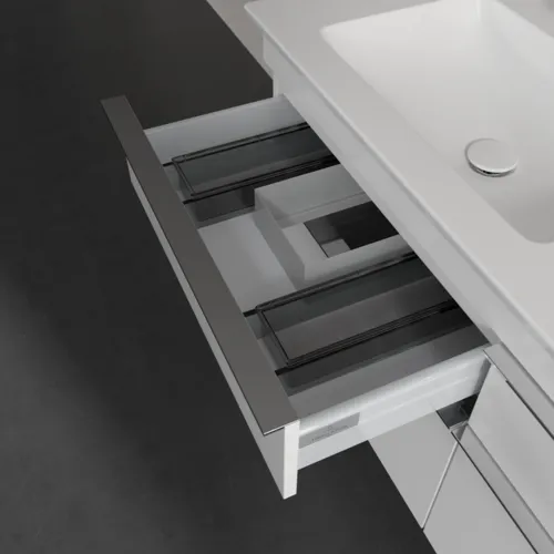 Bild von VILLEROY BOCH Venticello Waschbeckenunterschrank, 4 Auszüge, 1253 x 590 x 502 mm, Glossy White / Glossy White #A93001DH