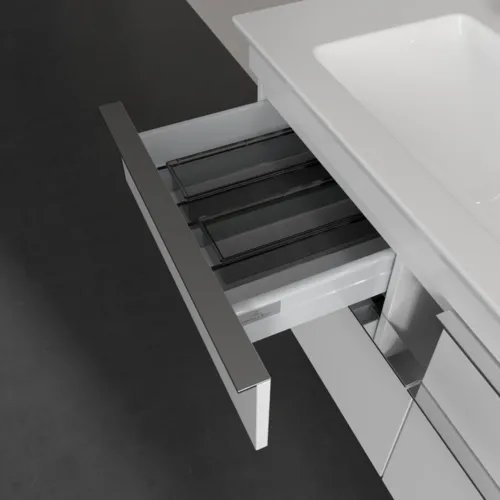 Bild von VILLEROY BOCH Venticello Waschbeckenunterschrank, 4 Auszüge, 1153 x 590 x 502 mm, Glossy White / Glossy White #A92901DH