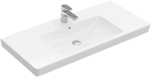 Bild von VILLEROY BOCH Subway 2.0 Schrankwaschtisch, 1000 x 480 x 180 mm, Weiß Alpin, mit Überlauf, Unterseite geschliffen #71751G01