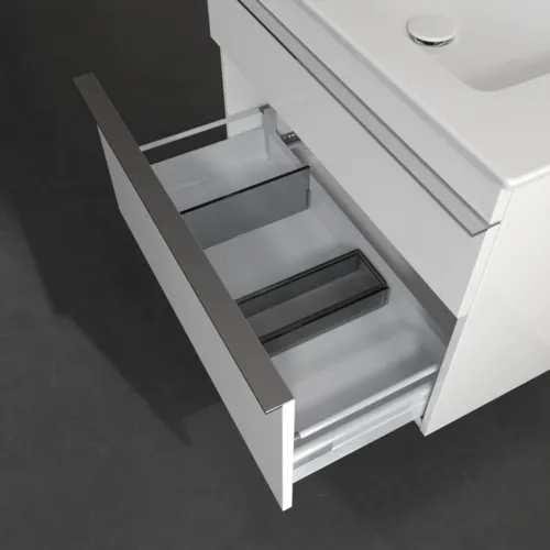 Bild von VILLEROY BOCH Venticello Waschbeckenunterschrank, 2 Auszüge, 753 x 590 x 502 mm, Glossy White / Glossy White #A92501DH