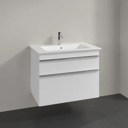 Bild von VILLEROY BOCH Venticello Waschbeckenunterschrank, 2 Auszüge, 753 x 590 x 502 mm, Glossy White / Glossy White #A92501DH