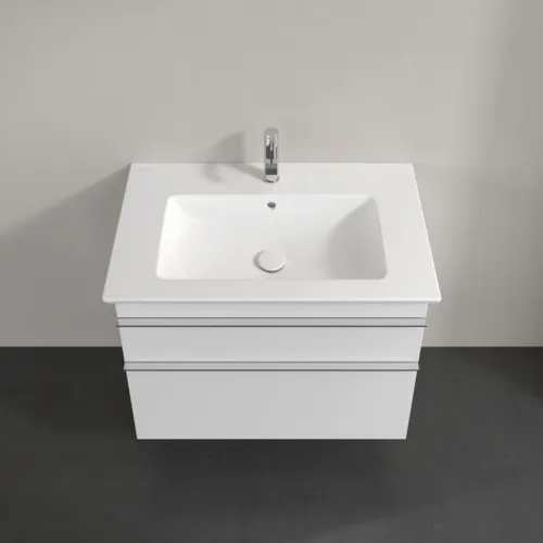 Bild von VILLEROY BOCH Venticello Waschbeckenunterschrank, 2 Auszüge, 753 x 590 x 502 mm, Glossy White / Glossy White #A92501DH