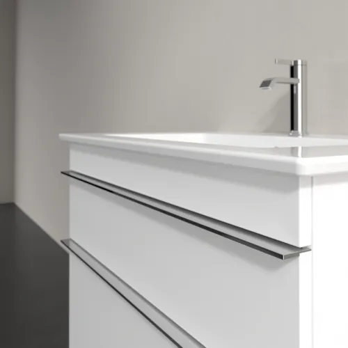 Bild von VILLEROY BOCH Venticello Waschbeckenunterschrank, 2 Auszüge, 753 x 590 x 502 mm, Glossy White / Glossy White #A92501DH