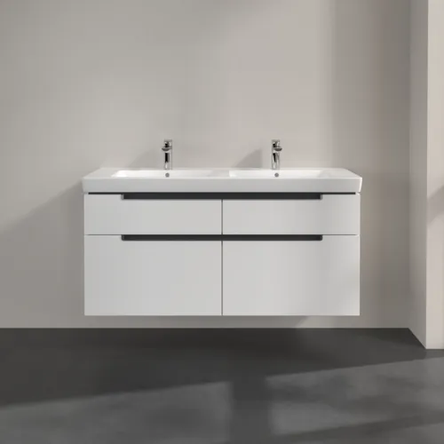 Bild von VILLEROY BOCH Subway 2.0 Waschbeckenunterschrank, 4 Auszüge, 1287 x 590 x 449 mm, Glossy White #A91710DH