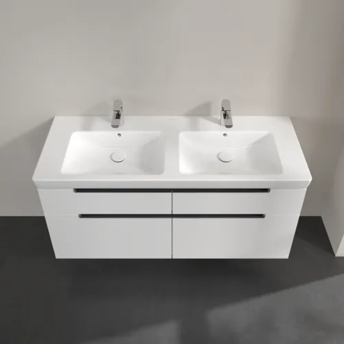 Bild von VILLEROY BOCH Subway 2.0 Waschbeckenunterschrank, 4 Auszüge, 1287 x 590 x 449 mm, Glossy White #A91710DH
