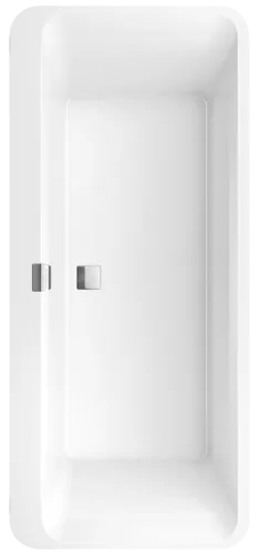Bild von VILLEROY BOCH Squaro Edge 12 ovale Badewanne, 1800 x 800 mm, Weiß Alpin #UBQ180SQE7DV-01
