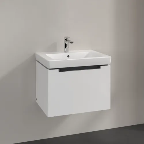 Picture of VILLEROY BOCH Subway 2.0 Vanity unit, 1 drawer, 587 x 420 x 454 mm, Glossy White #A68710DH