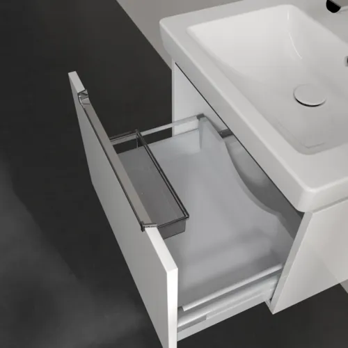 Picture of VILLEROY BOCH Subway 2.0 Vanity unit, 1 drawer, 587 x 420 x 454 mm, Glossy White #A68710DH
