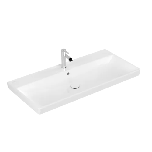 Bild von VILLEROY BOCH Avento Schrankwaschtisch, 1000 x 470 x 165 mm, Weiß Alpin CeramicPlus, mit Überlauf #4156A5R1