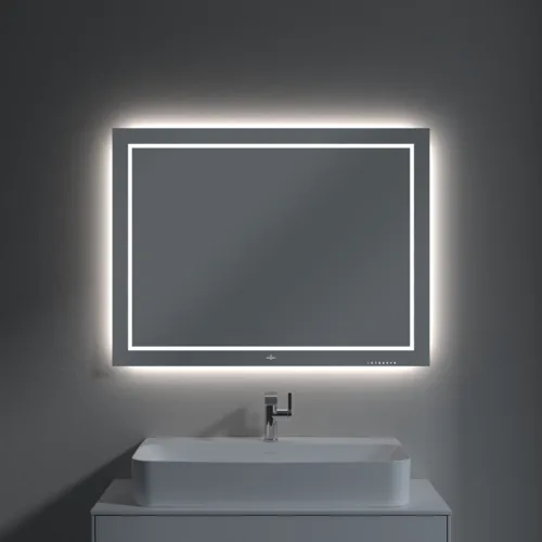 Obrázek VILLEROY BOCH Zrcadlo Finion, s osvětlením, 1000 x 750 x 45 mm #G6001000