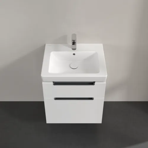 Bild von VILLEROY BOCH Subway 2.0 Waschbeckenunterschrank, 2 Auszüge, 537 x 590 x 423 mm, Glossy White #A90810DH