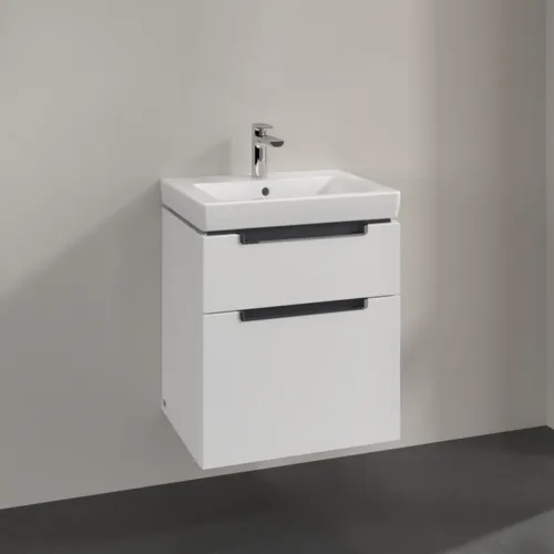 Bild von VILLEROY BOCH Subway 2.0 Waschbeckenunterschrank, 2 Auszüge, 537 x 590 x 423 mm, Glossy White #A90810DH