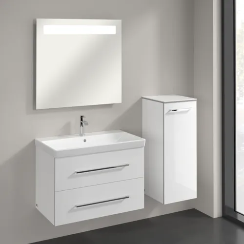 Bild von VILLEROY BOCH Avento Seitenschrank, 1 Tür, 350 x 890 x 405 mm, Crystal White #A89501B4