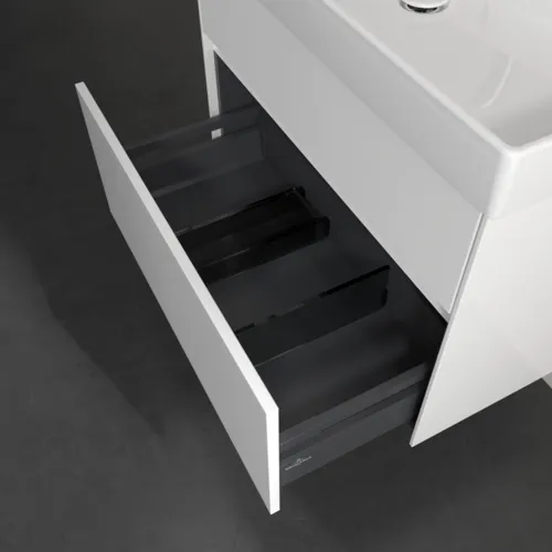 Bild von VILLEROY BOCH Collaro Waschbeckenunterschrank, 2 Auszüge, 754 x 546 x 444 mm, Glossy White #C01000DH