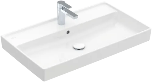 Bild von VILLEROY BOCH Collaro Schrankwaschtisch, 800 x 465 x 160 mm, Weiß Alpin, mit Überlauf #4A338001