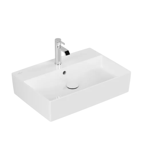 Bild von VILLEROY BOCH Memento 2.0 Aufsatzwaschbecken, 600 x 420 x 140 mm, Weiß Alpin CeramicPlus, mit Überlauf #4A0760R1