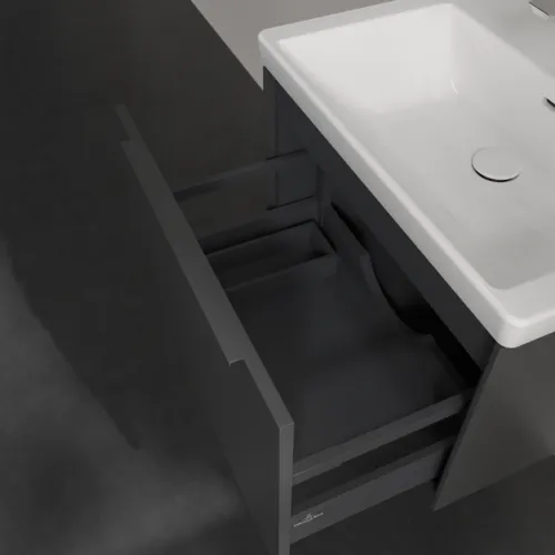 Bild von VILLEROY BOCH Subway 3.0 Waschbeckenunterschrank, 1 Auszug, 622 x 429 x 478 mm, Graphite #C57502VR