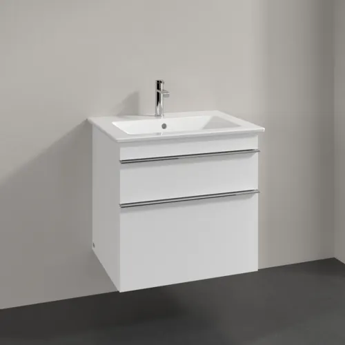Bild von VILLEROY BOCH Venticello Waschbeckenunterschrank, 2 Auszüge, 603 x 590 x 502 mm, White Matt / White Matt #A92401MS