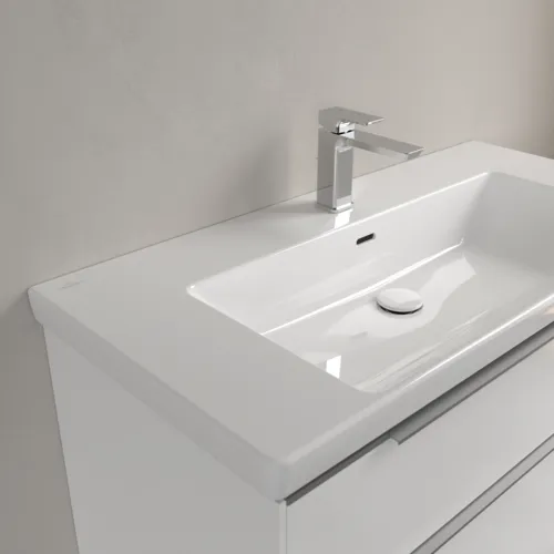 Bild von VILLEROY BOCH Subway 3.0 Schrankwaschtisch, 1000 x 470 x 165 mm, Weiß Alpin CeramicPlus, mit Überlauf #4A70A5R1