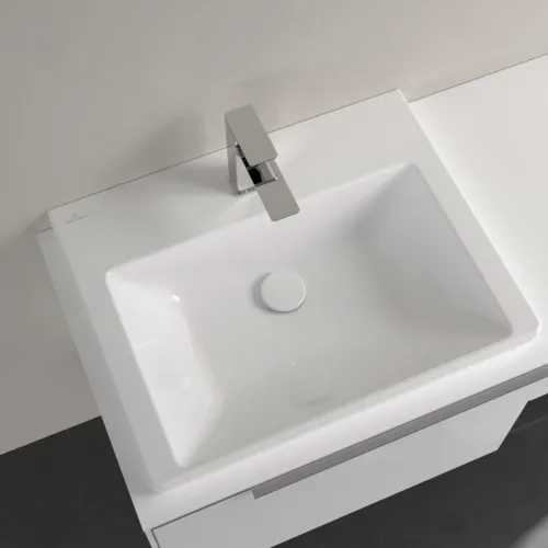 Bild von VILLEROY BOCH Subway 3.0 Waschbecken, 600 x 470 x 165 mm, Weiß Alpin, ohne Überlauf, Unterseite geschliffen #4A706L01