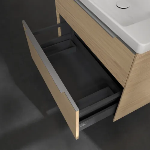 Obrázek VILLEROY BOCH Subway 3.0 Vanity unit, 2 zásuvky, 772 x 576 x 478 mm, dub severský #C57400VJ