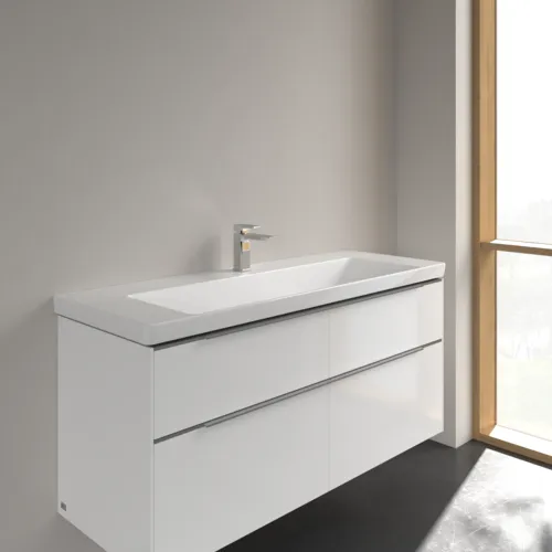 Bild von VILLEROY BOCH Subway 3.0 Schrankwaschtisch, 1300 x 470 x 170 mm, Weiß Alpin CeramicPlus, ohne Überlauf #4A70D2R1