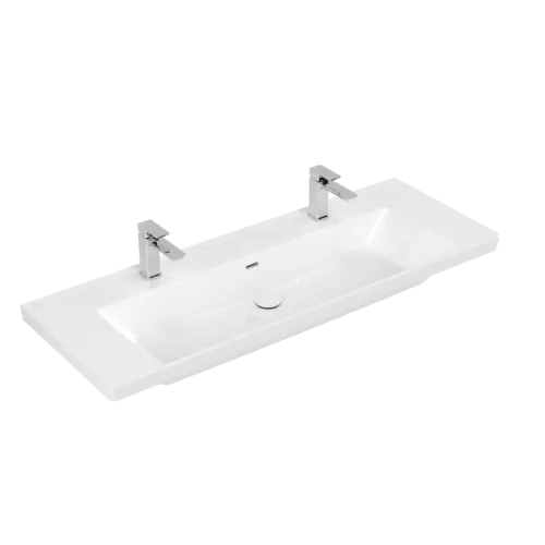 Bild von VILLEROY BOCH Subway 3.0 Schrankwaschtisch, 1300 x 475 x 170 mm, Weiß Alpin CeramicPlus, mit Überlauf #4A70D4R1