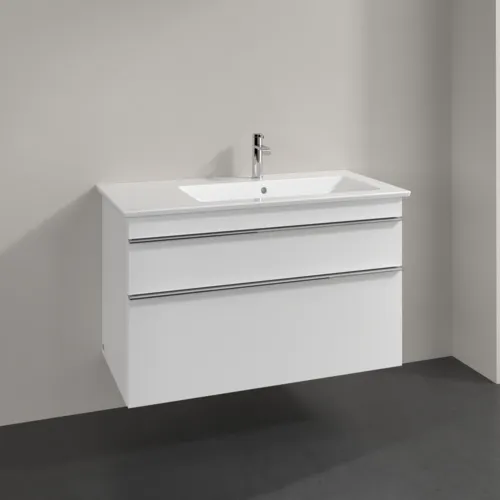 Bild von VILLEROY BOCH Venticello Waschbeckenunterschrank, 2 Auszüge, 953 x 590 x 502 mm, Glossy White / Glossy White #A92801DH