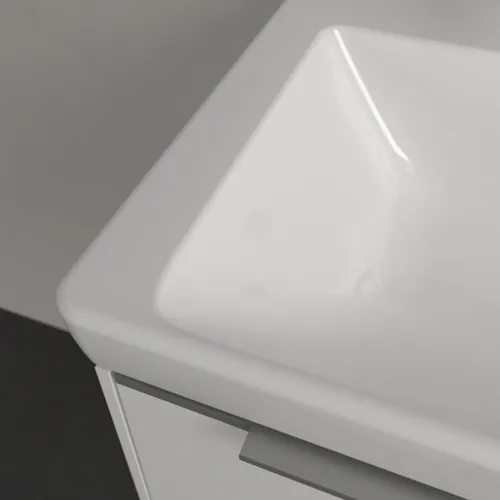 Bild von VILLEROY BOCH Subway 3.0 Waschbecken, 550 x 440 x 165 mm, Weiß Alpin CeramicPlus, mit Überlauf #4A70F4R1