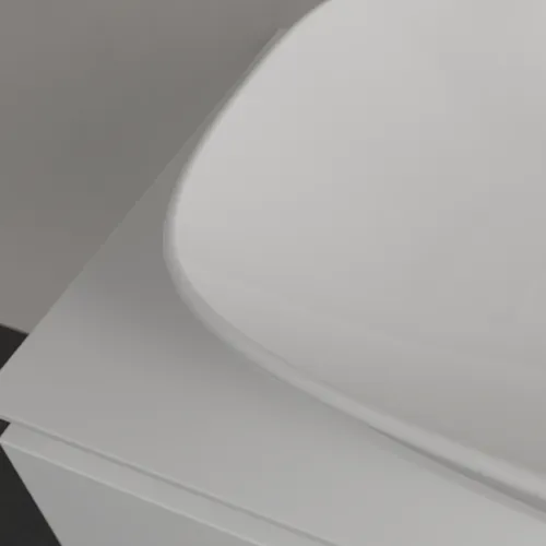 Picture of VILLEROY BOCH Loop & Friends Surface-mounted washbasin, 620 x 420 x 120 mm, White Alpin CeramicPlus, without overflow #4A5001R1