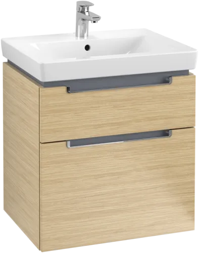 Bild von VILLEROY BOCH Subway 2.0 Waschbeckenunterschrank, 2 Auszüge, 587 x 590 x 454 mm, Nordic Oak #A90910VJ